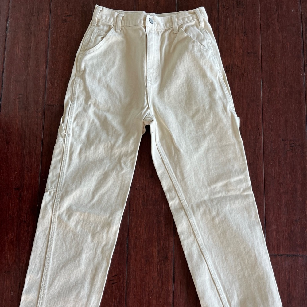J Galt Women's High-Waisted Straight-Leg Jeans, 100% Cotton, Medium